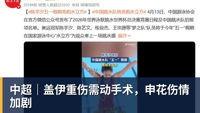中超｜盖伊重伤需动手术，申花伤情加剧