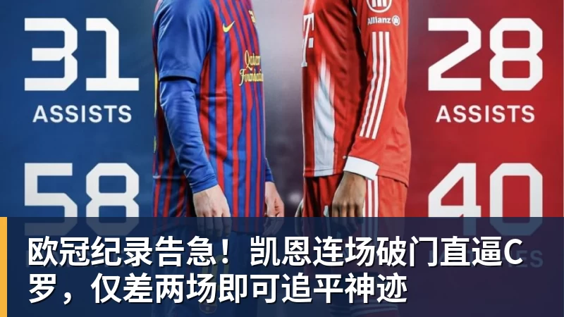 彩神v欧冠纪录告急！凯恩连场破门直逼C罗，仅差两场即可追平神迹